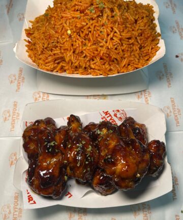 Wings & Jollof Rice